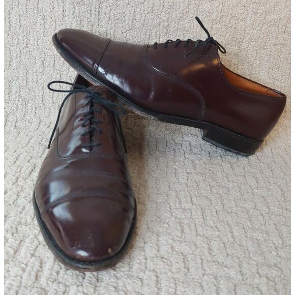 Allen Edmonds Brown Leather Bond Street Cap Toe Oxfords Shoes Mens 11 main image 5
